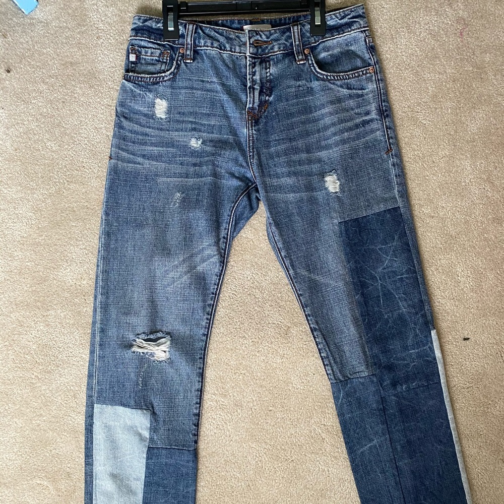 Designer patch jeans - Picture 3 of 4